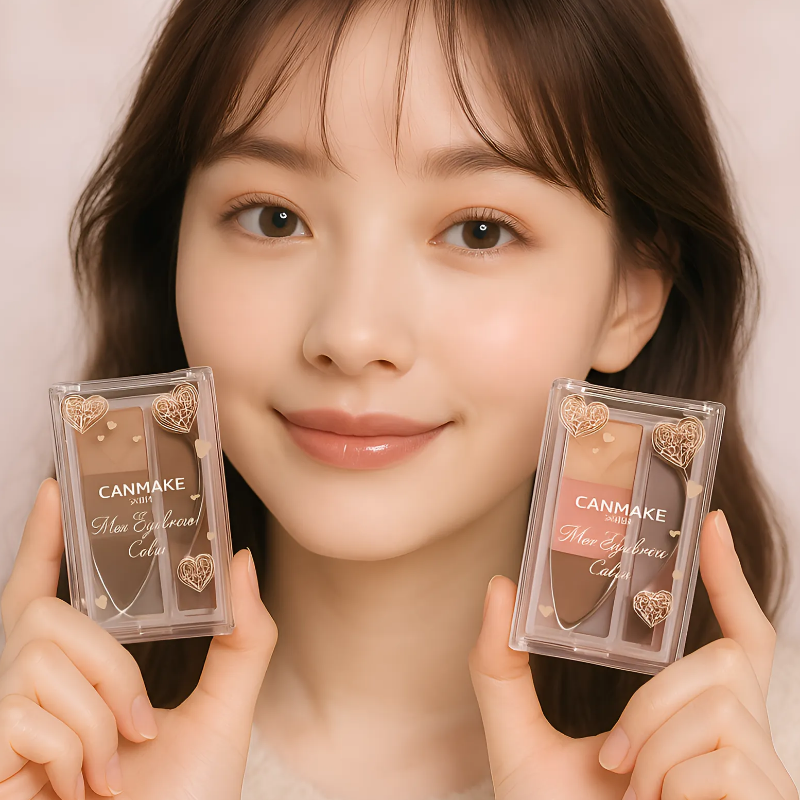 아이브로우 하나로 음영 메이크업 완성되는 캔메이크 믹스 컬러 아이브로우 C01·C02 비교