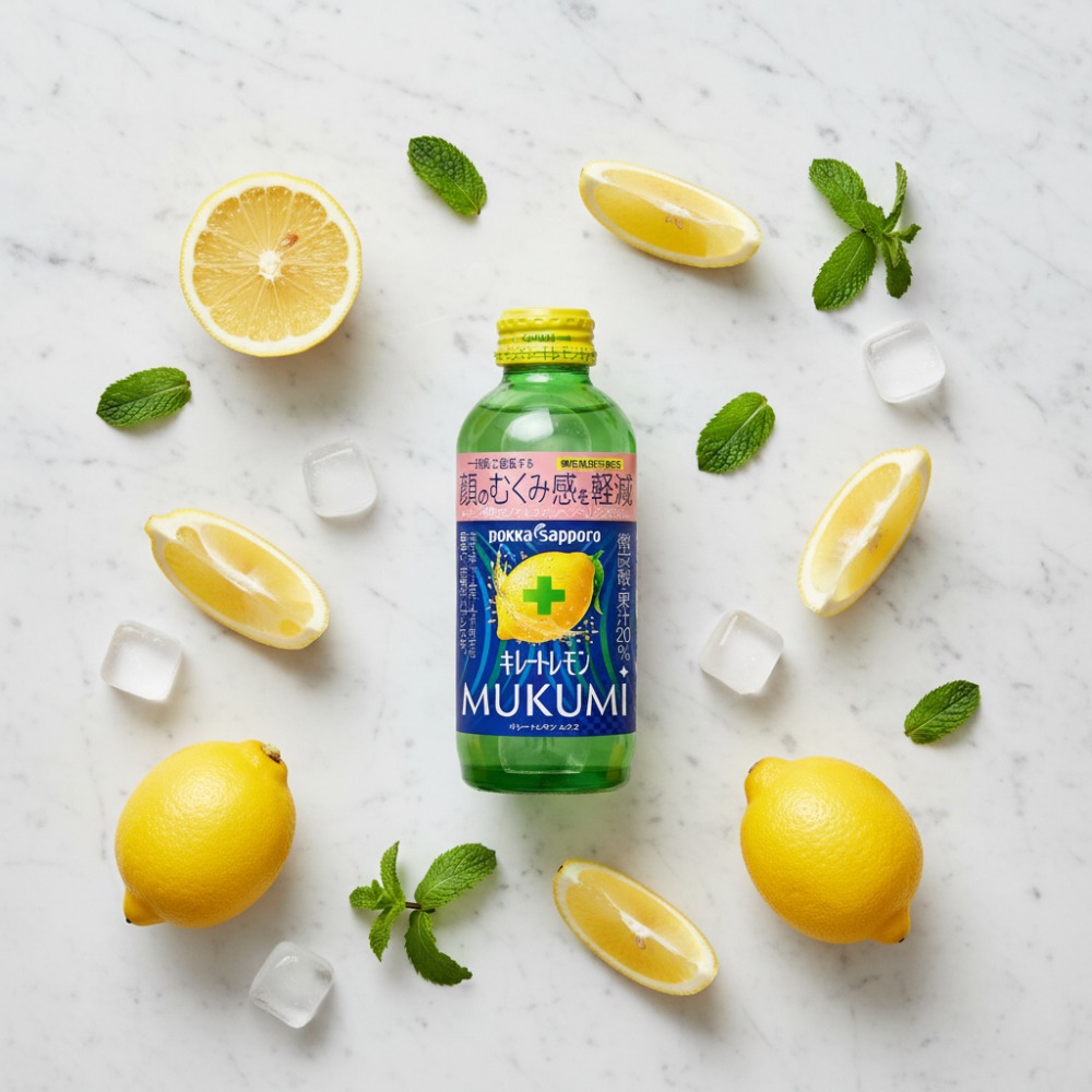 일본 직구 음료 추천 포카삿포로 무쿠미 레몬 효과 및 성분 솔직 후기