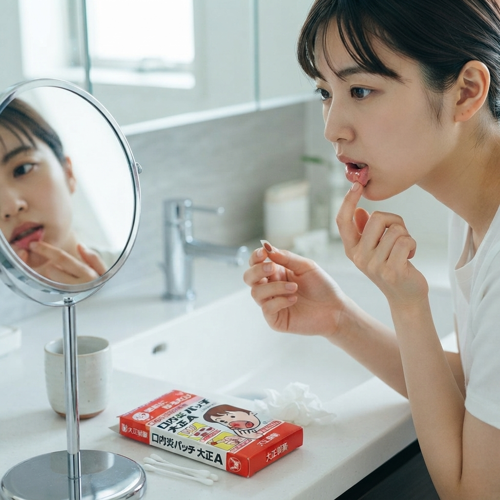 다이쇼제약 구내염 패치 어떻게 사용할까?