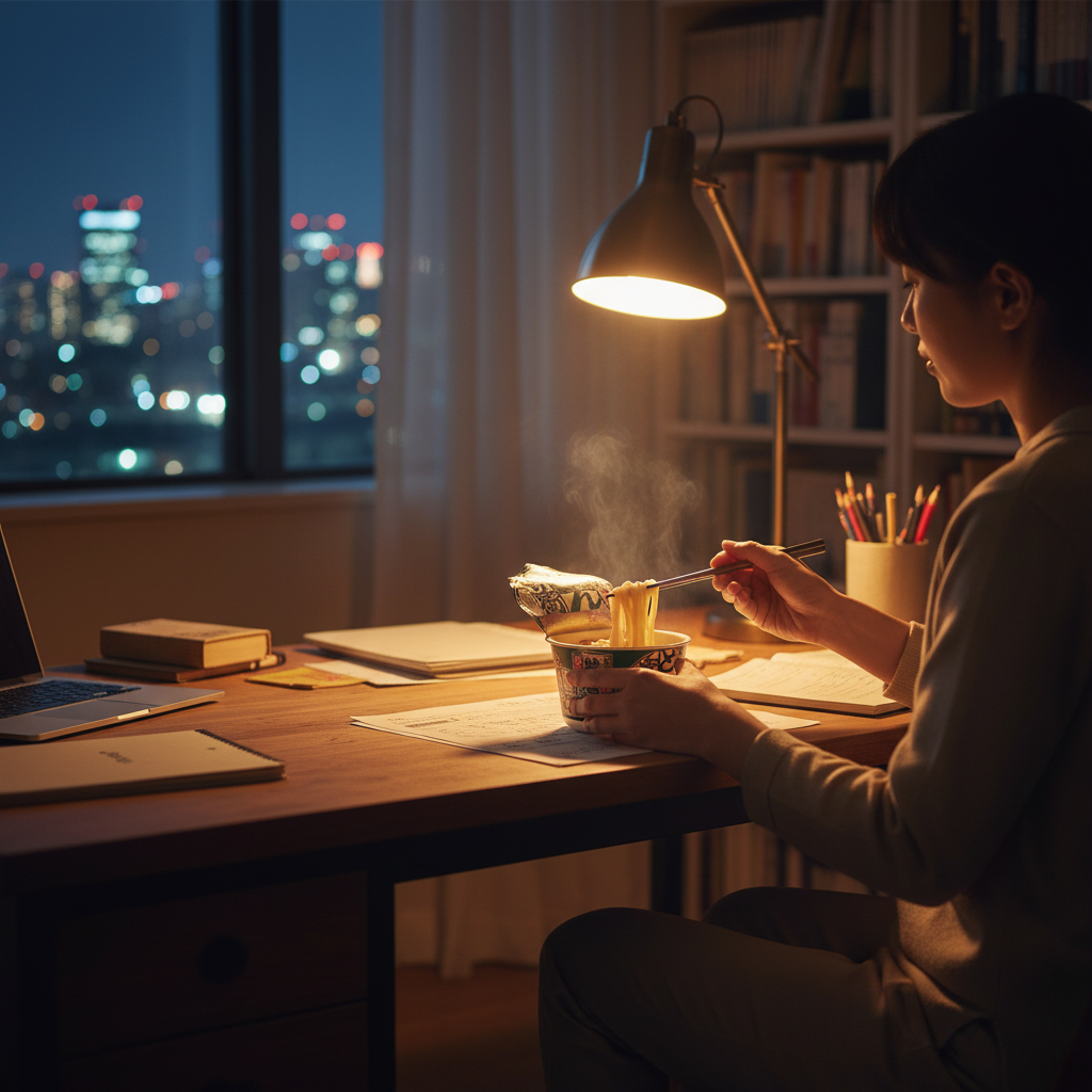 닛신 돈베이 컵우동 이미지